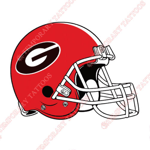 Georgia Bulldogs Customize Temporary Tattoos Stickers NO.4473